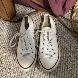 White Low Top Converse